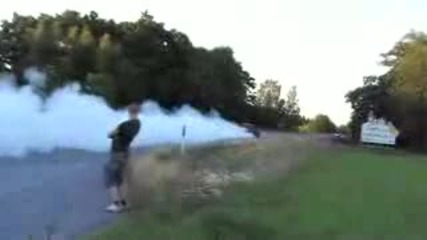 Bmw E30 turbo burnout 