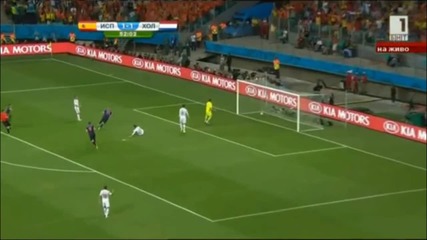Велика Холандия смачка с 5:1 смешна Испания в първи мач от група " B " на Мондиал 2014
