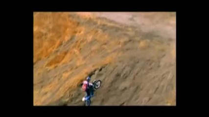 Motocross freestyle On the pipe