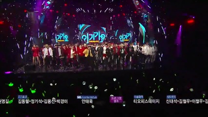 Psy & Bts(bangtan boys) - Daddy (inkigayo ending)