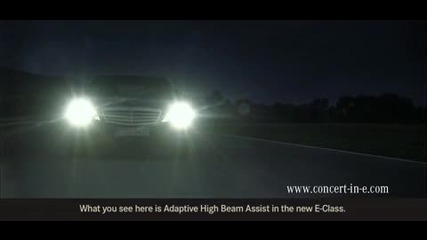 The new E - Class - Adaptive High Beam Assist 