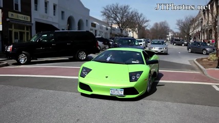 Lamborghini 640 блокиране на трафик 