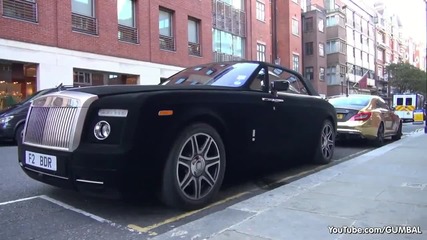 Изцяло покрит Rolls Royce с черно кадифе !
