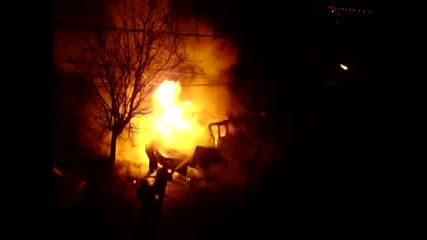 Избухнала кола Варна 08.01.2010 