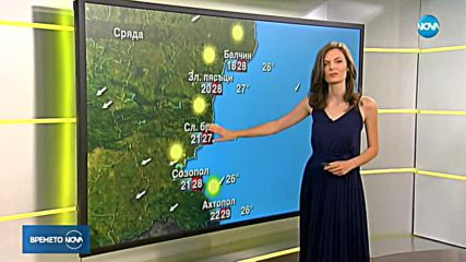 Прогноза за времето (22.08.2018 - сутрешна)