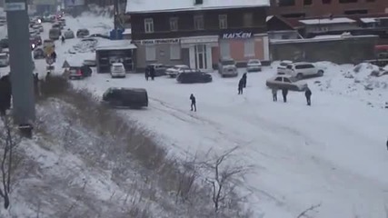 леден път пързалка
