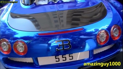 Chrome Blue Bugatti Veyron Centenaire