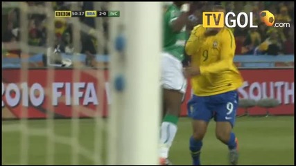 Бразилия - Кот Дивоар (втория гол на Луиш Фабиано) 