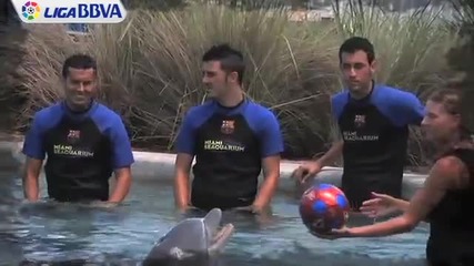 Делфин вкара гол на Барселона