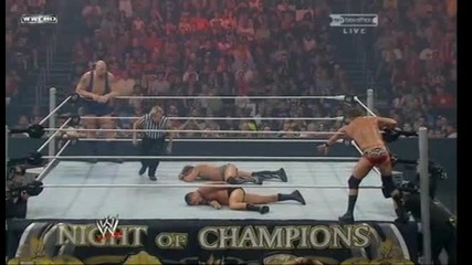 Night of Champions - Chris Jericho and The Big Show vs Legacy - Unified Tag team Championchip 1/2