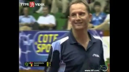 Тенис на маса: Vladimir Samsonov - Jean Michel Saive