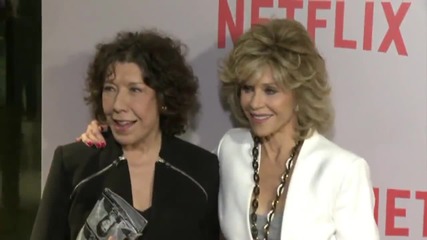 Legends Lily Tomlin and Jane Fonda Pose and Work Together
