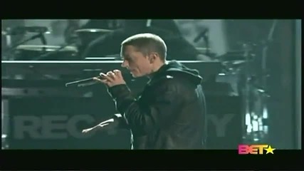 Eminem - Airplanes Part 2 / Not Afraid [ Bet Awards 2010 feat . B. o . B and Keysha Cole ]