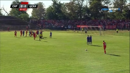 Скоростен гол на ЦСКА срещу Сарая