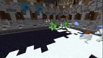 Minecraf - Mutant golems vs mutanat creepers
