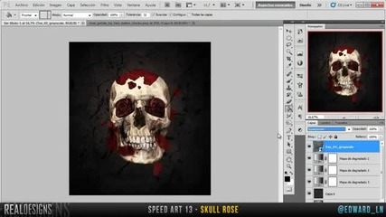 Speed Art - Skull Rose