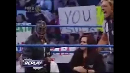 Rey Mysterio Vs. Edge & Vickie Guerrero (face to face)