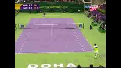 Highlights - Rafa Nadal Vs. Santoro (Doha Qatar 2009)