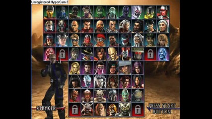 Mortal Kombat Armageddon Roster 