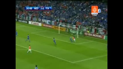 09.06 Холандия - Италия 3:0 Уесли Снайдер Гол