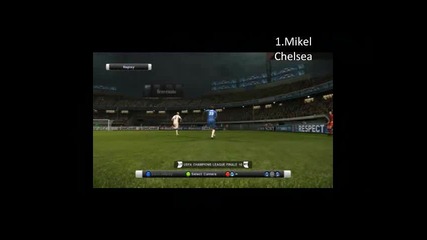 Top 10 goals on Pes 2011