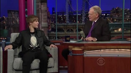 Justin Bieber в шоуто на David Letterman 31.01.2011 2 - ра част 