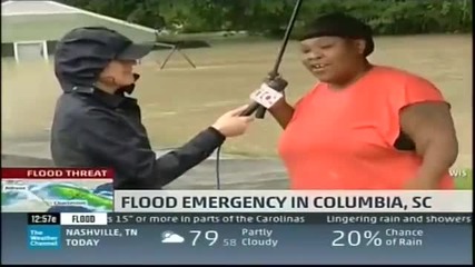 Смях ... Интервю с жена по време на наводнение