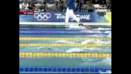 Мишо Александров отпадна на 1/2 финал на 100 метра бруст - Олимпийски игри Пекин 2008