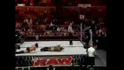 Raw 16.3.09 - Mark Henry,  Kane & Shelton Benjamin vs Cm Punk,  Kofi Kingston & Mvp