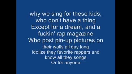 eminem - sing for the moment with lyrics