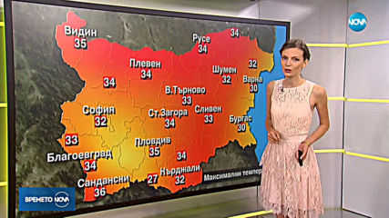Прогноза за времето (28.08.2019 - сутрешна)