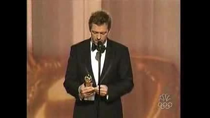 Hugh Laurie - реч на наградите на Golden Globe