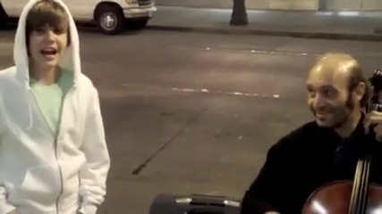 Justin Bieber singing Billie Jean then doing the moonwalk . 