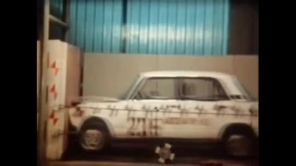 Краштест Автоваз-2105 1982г. Най-здравият Автомобил правен Някога..!