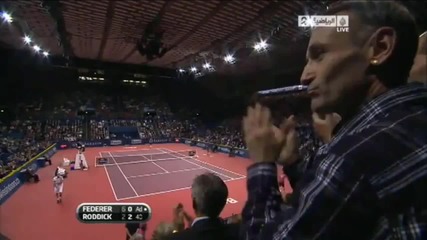 Roger Federer - - Amazing Dropshot - Basel 2010 (hd) 