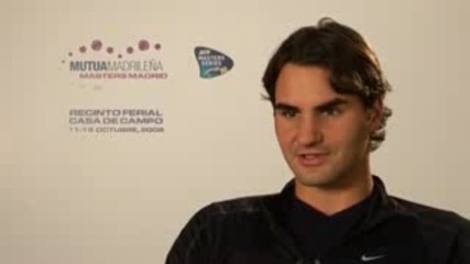 Atp Ms Madrid 2008 : Интервю С Федерер | 18:10:2008