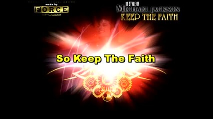 Michael Jackson - keep the faith - karaoke 