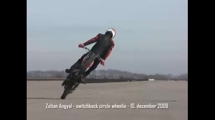Angyal Zoltan Switchback circle wheelie stunt Mz 150