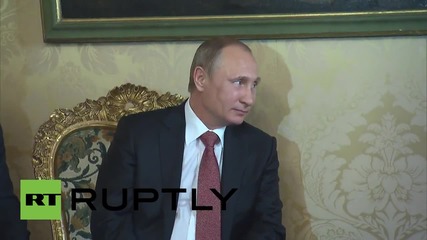 Italy: Putin meets President Mattarella for Rome talks