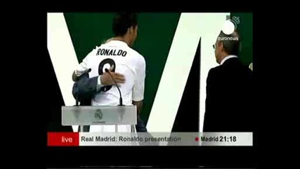 ексклузивноhq Представянето на Роналдо в Реал Мадрид пред 85 000 фенове 