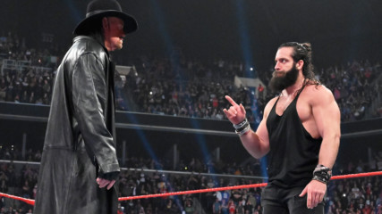 The Undertaker interrupts Elias' "rap" performance: Raw, April 8, 2019