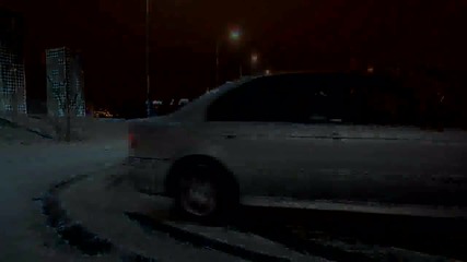 Bmw E39 snow drift