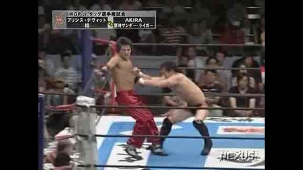 G1 Climax Minoru & Prince Devitt vs. Jushin Liger & Akira 08/16/08