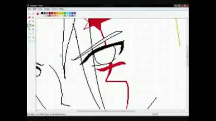 speed painting of allen walker crown clown from d. 