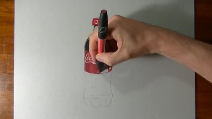 Реалистично рисуване на Кока Кола