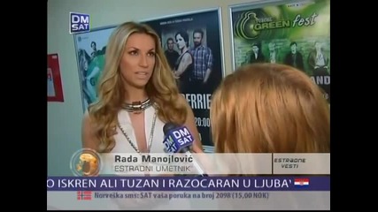 Rada Manojlovic - Intervju - Estradne vesti - (TV DM Sat 06.10.2014.)