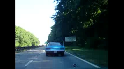 Following A Blue Superbird On The Freeway