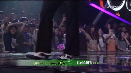 (hd) Psy ft. Iu - Gangnam Style ~ Inkigayo (02.09.2012)