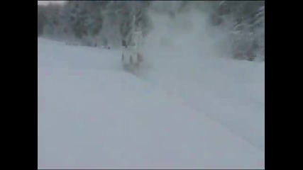 Lada Niva in snow -40°c in bulgaria