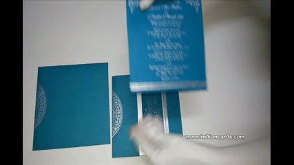 W-4710n, 200 Gsm, Turquoise Color, Handmade Paper, Indian Cards, Handmade Unique Invitations